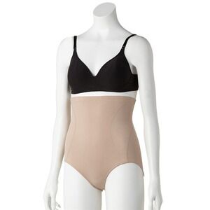 NWOT Naomi & Nicole S Inside Magic High-Waist Brief 7925 Beige #87530